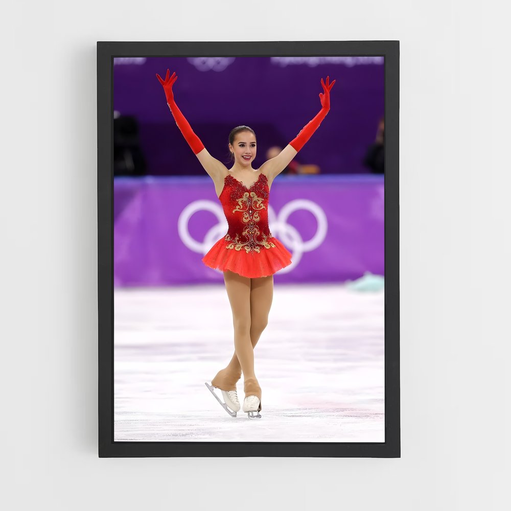Poster La Danse des Glaces – affiche Patinage artistique (vue 2)